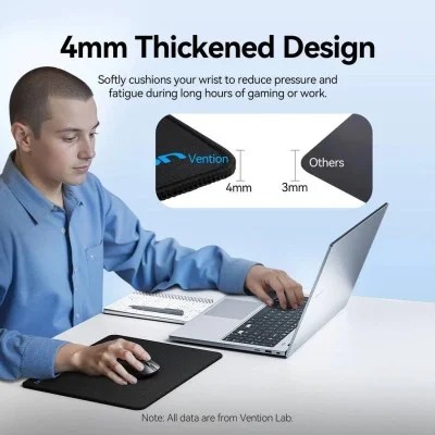 Vention fps gaming mouse pad smooth surface type  320mm * 280mm * 4mm - black
